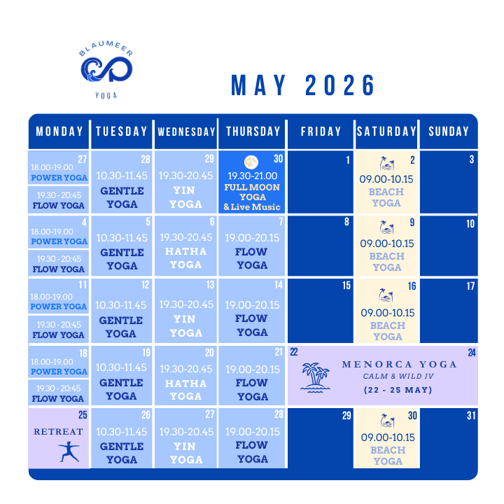 MAY agenda yoga barcelona 